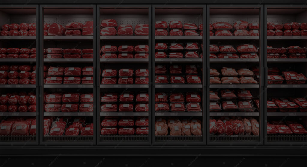 Produtos da SOS Distribuidora: proteína refrigerada, como carne bovina, frango, peixe etc.